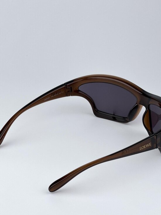 Loewe SIGNATURE Sunglasses Brown/Grey Mask Frame (LW40143U 47A) New & AUTHENTIC